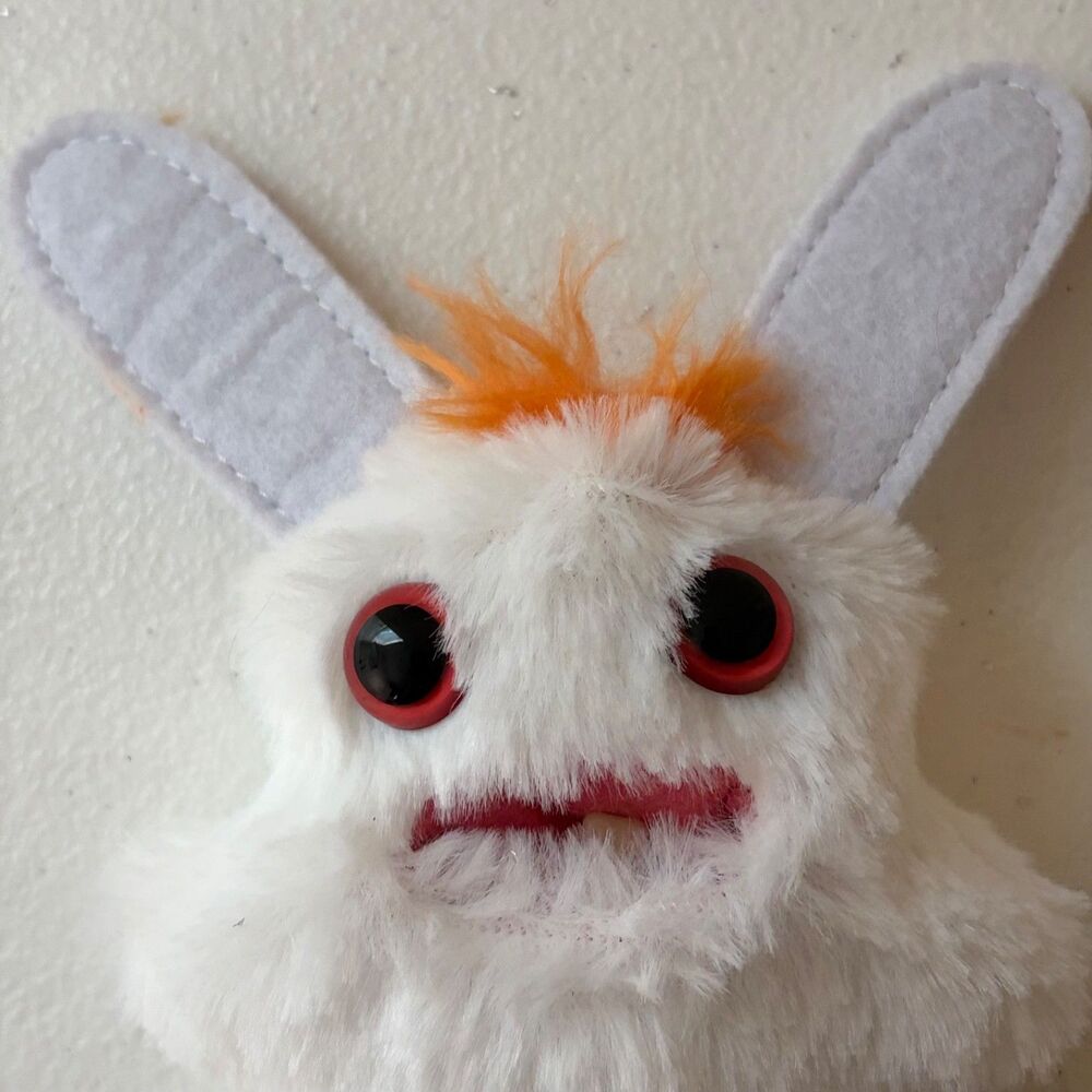 Fuggler Rabid Rabbit Plush Stuffed Toy Mini 5" White Mini Fuggs - Picture 2 of 7